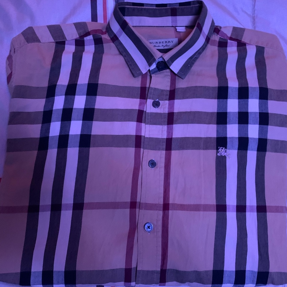 Burberry long sleeve dress shirt
